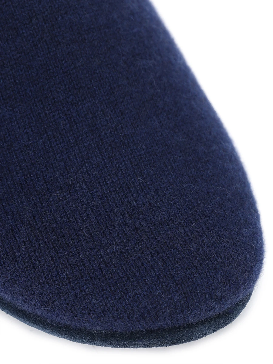Тапочки из кашемира и замши MASSERANO CASHMERE Romeo 21034/405 Синий  Фото 5