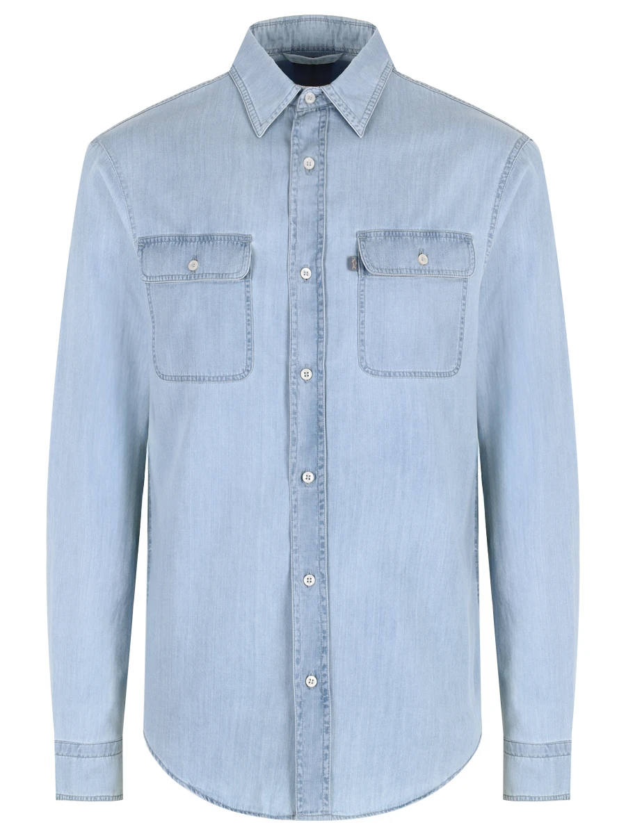 

Рубашка Regular Fit хлопковая, Голубой, 25413236/J01