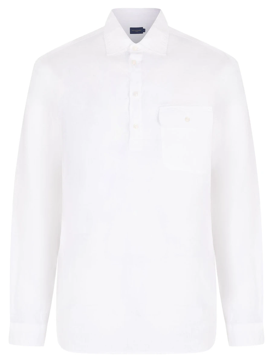 

Рубашка Regular Fit льняная, Белый, 25413282/010