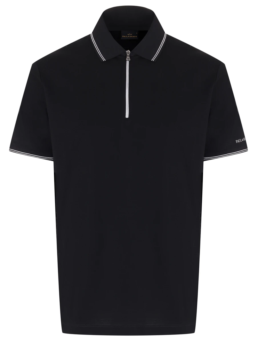 

Поло хлопковое, Черный, 24411242/011