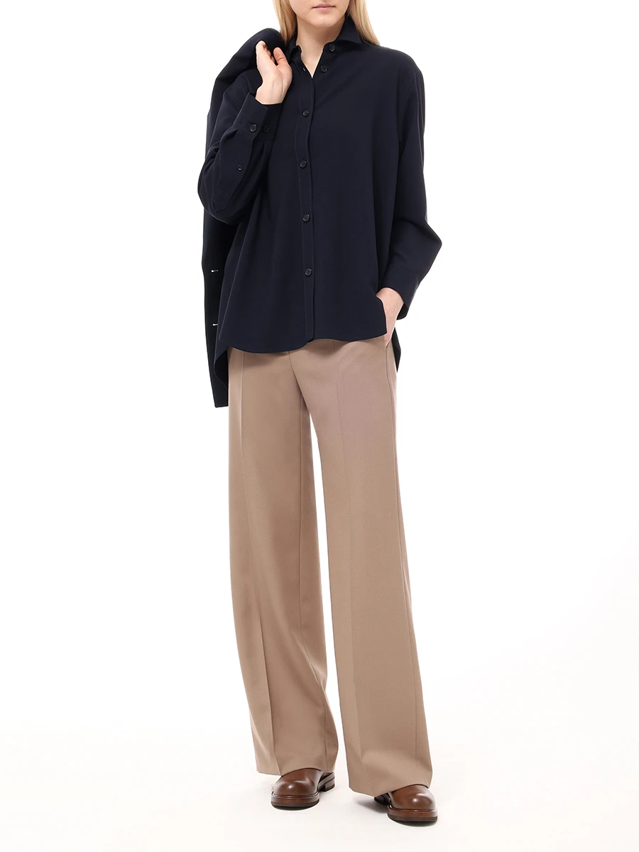 

Рубашка шерстяная, Синий, DB441 10018355 415 Темно