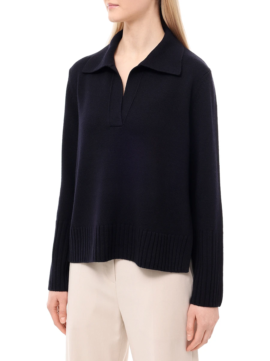 Джемпер шерстяной WINDSOR DP438 10010515 415 Темно Синий  Фото 4