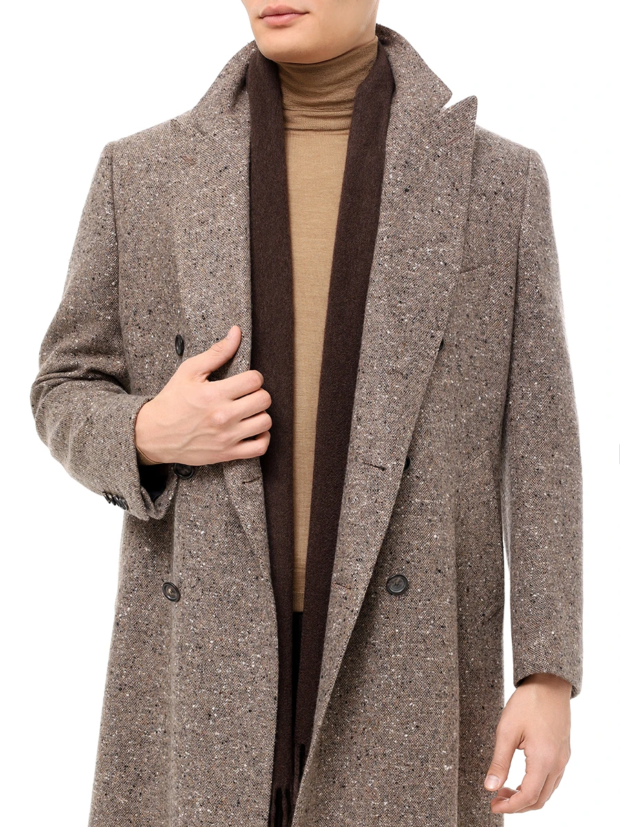 Шарф кашемировый CESARE GATTI 180*37 Коричневый Коричневый  Фото 2