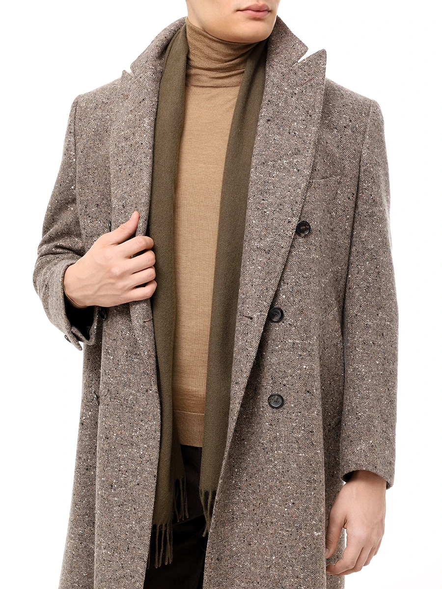 Шарф кашемировый CESARE GATTI 180*75 Хаки Хаки  Фото 2