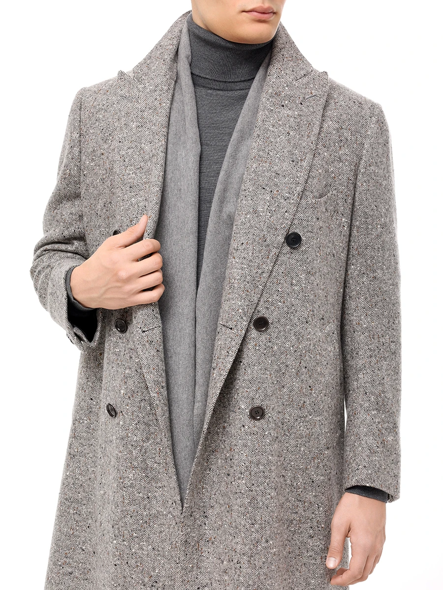 Шарф кашемировый CESARE GATTI 180*30 Серый Серый  Фото 2