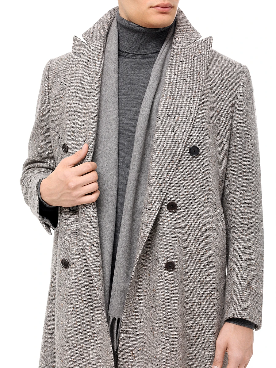 Шарф кашемировый CESARE GATTI 75*180 Серый Серый  Фото 2