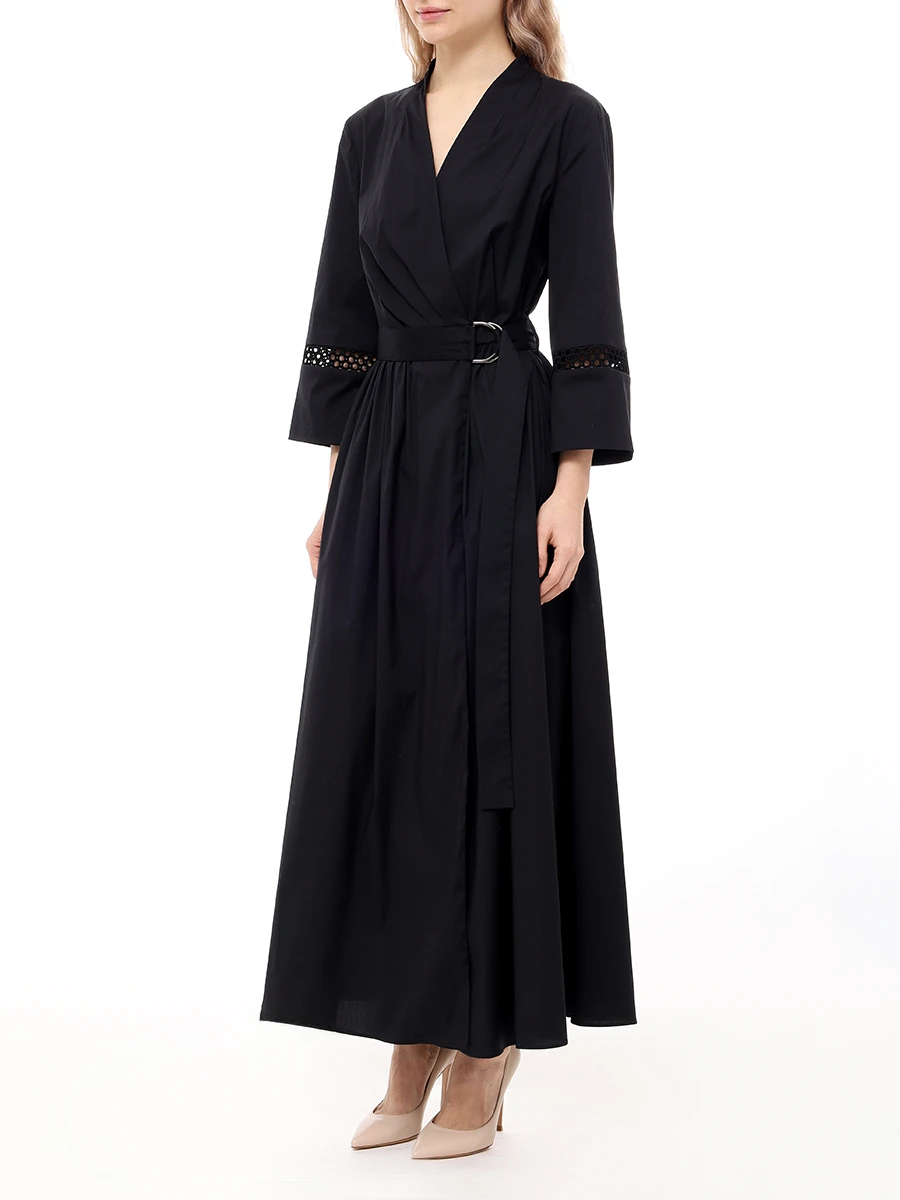 Платье хлопковое VASSA&CO V259432-1949C99 (170) Черный  Фото 4