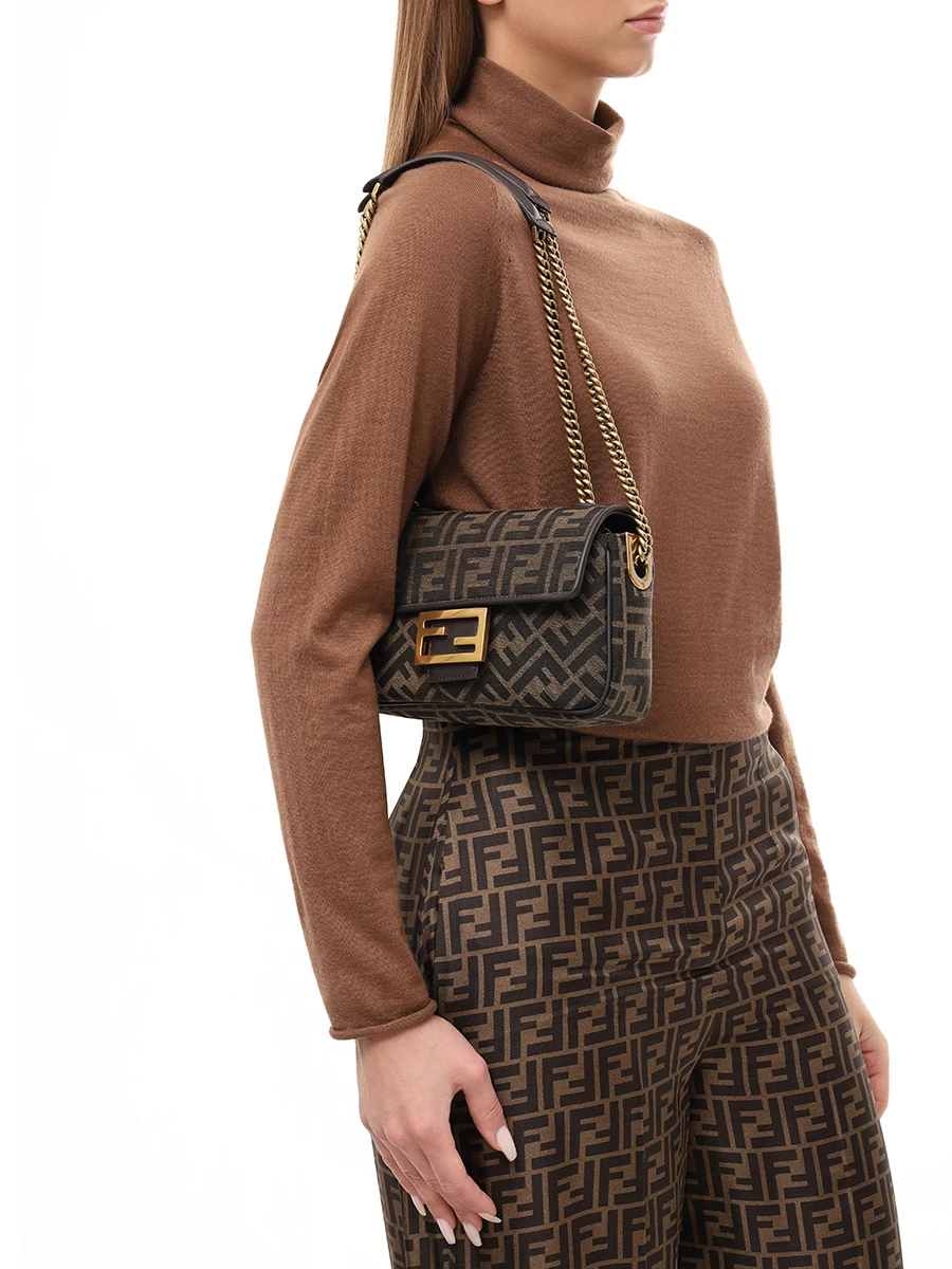 Сумка текстильная FENDI 8BR793 AKBZ F1EM3 Бежевый  Фото 2