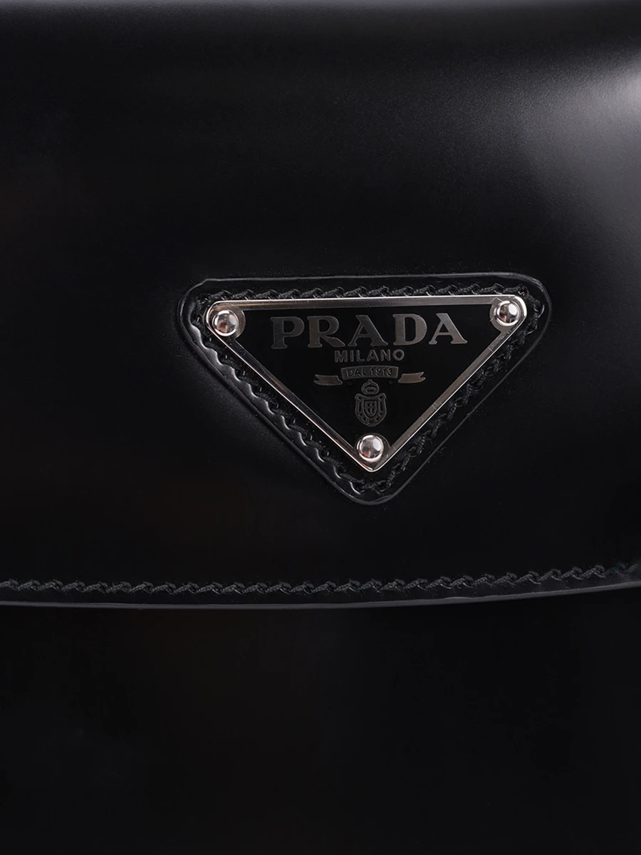 Сумка кожаная PRADA 1BD303VHOOZO6 F0002 Черный  Фото 5