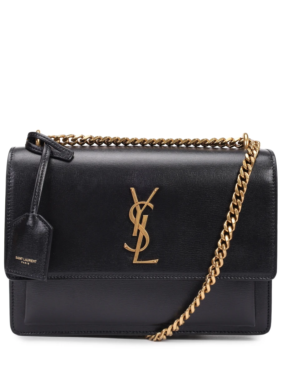 Сумка кожаная SAINT LAURENT 442906-D420W-1000 Черный 