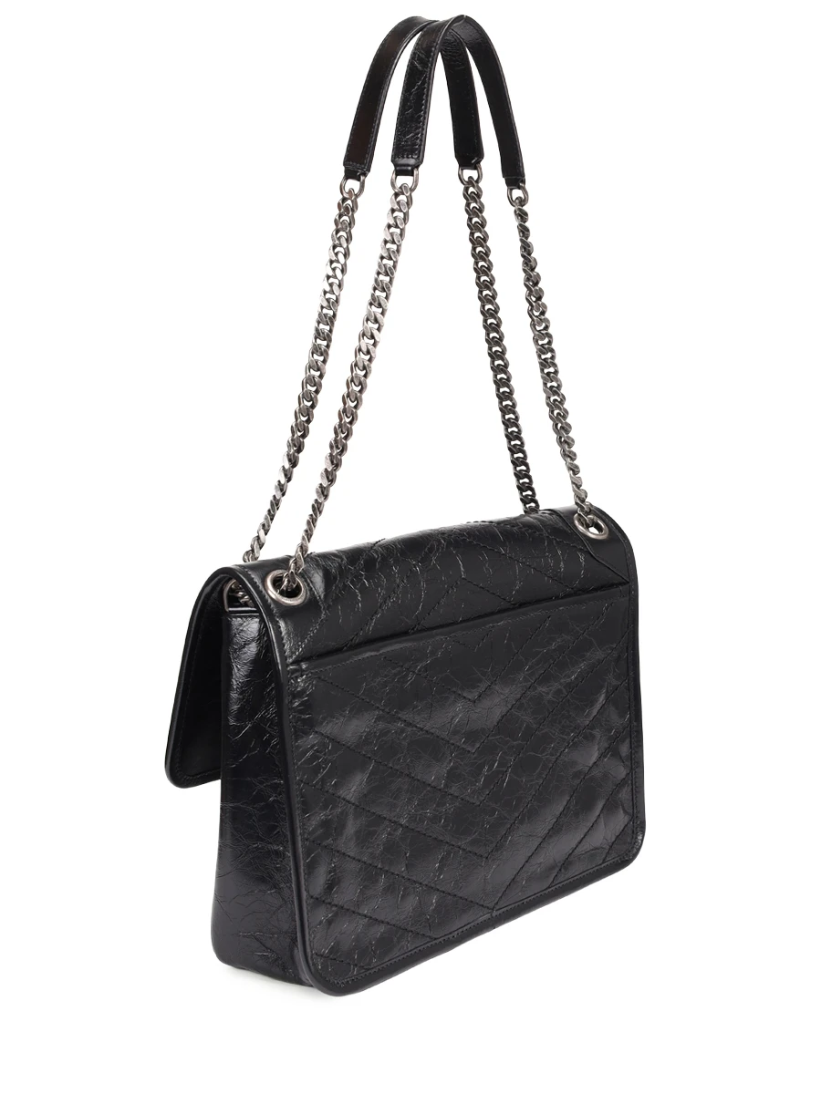 Сумка кожаная SAINT LAURENT 633158-0EN04-1000 Черный  Фото 3