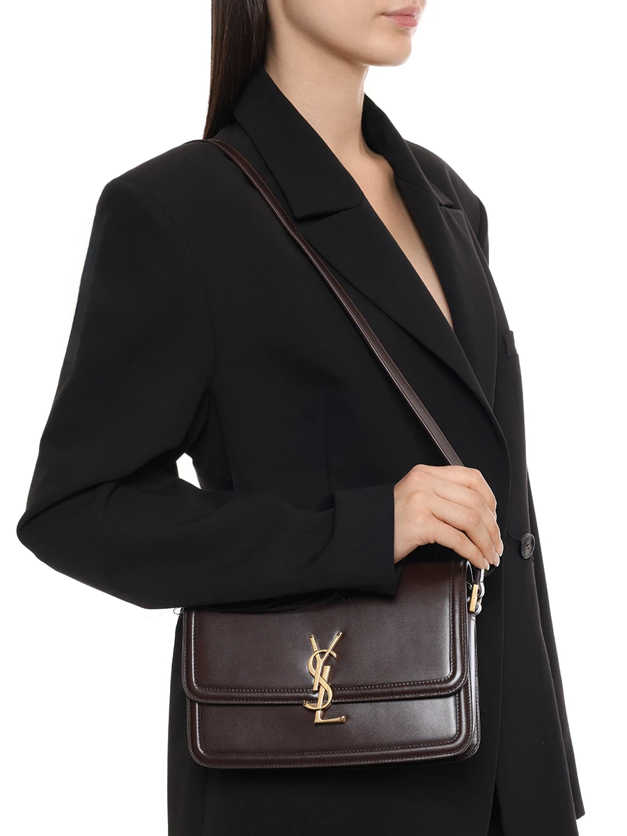 Сумка кожаная Solferino SAINT LAURENT 634305-0SX0W-2877 Коричневый  Фото 2