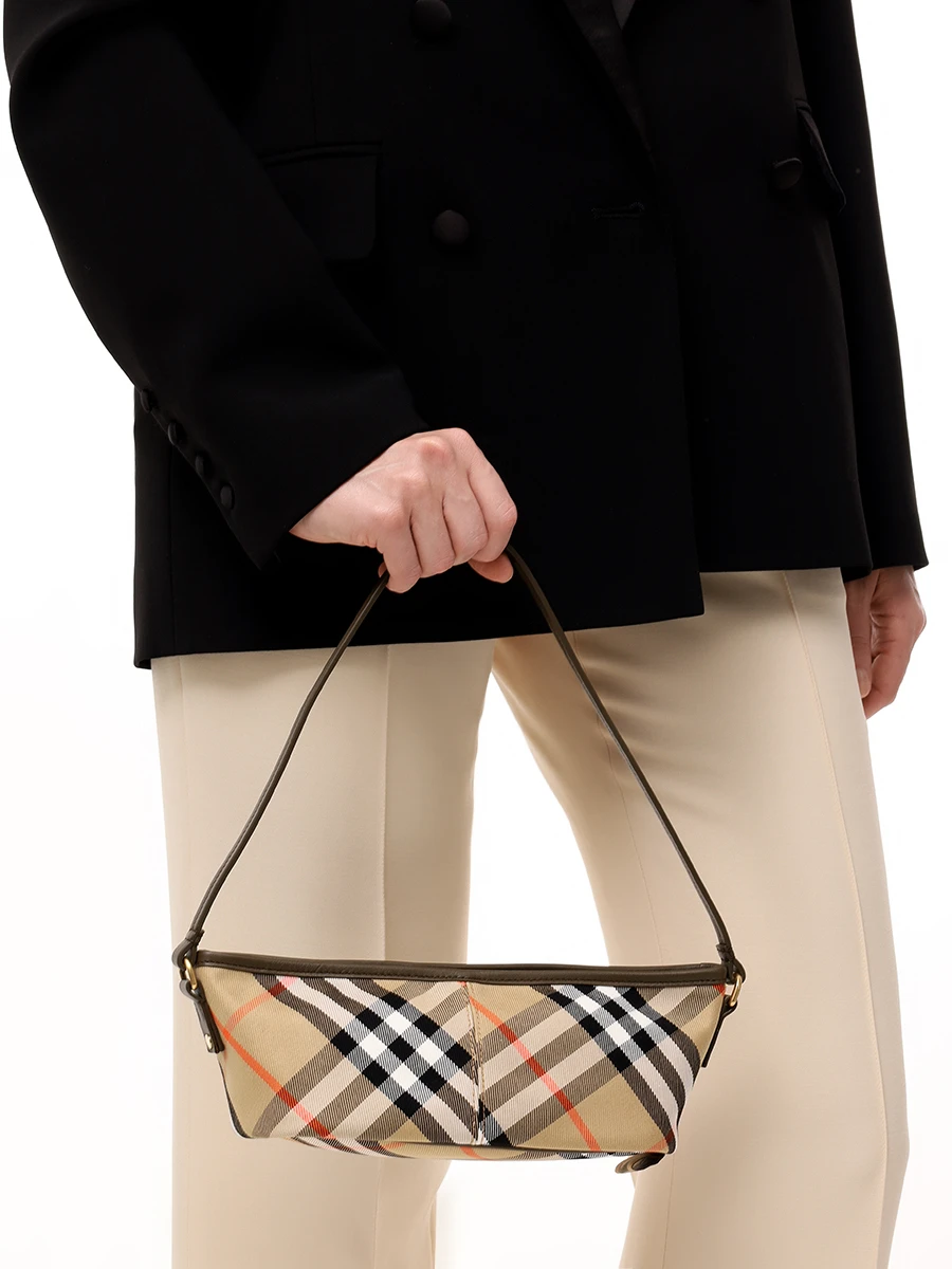 Сумка текстильная BURBERRY 8095296 C1309 Клетка  Фото 2