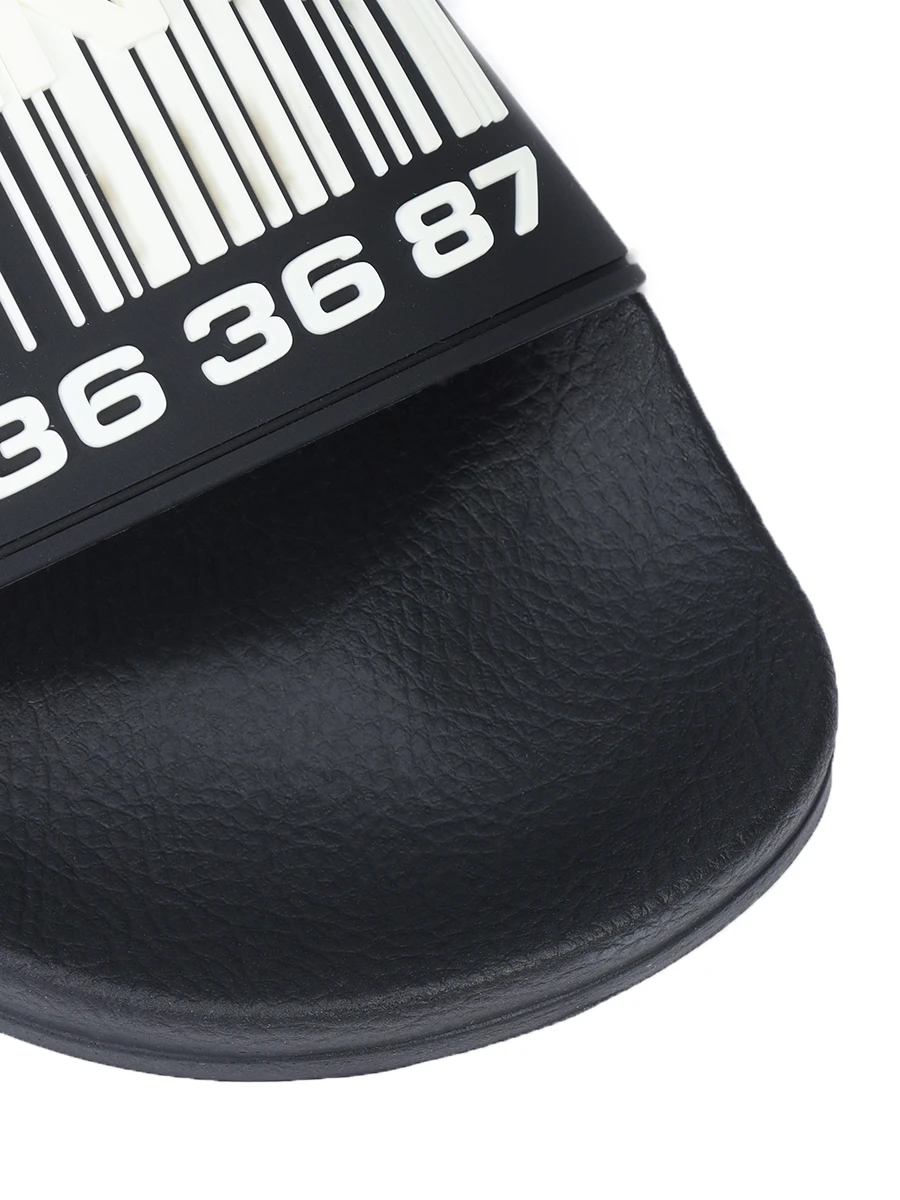 Шлепанцы резиновые VETEMENTS VL44SL100B Черный  Фото 5