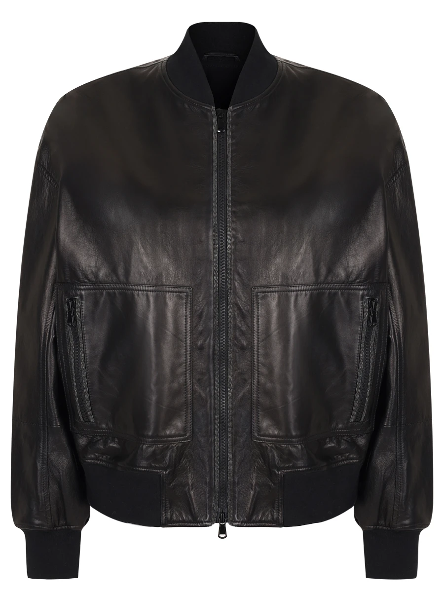 Куртка кожаная BRUNELLO CUCINELLI MPNGI2629 C101 Черный 