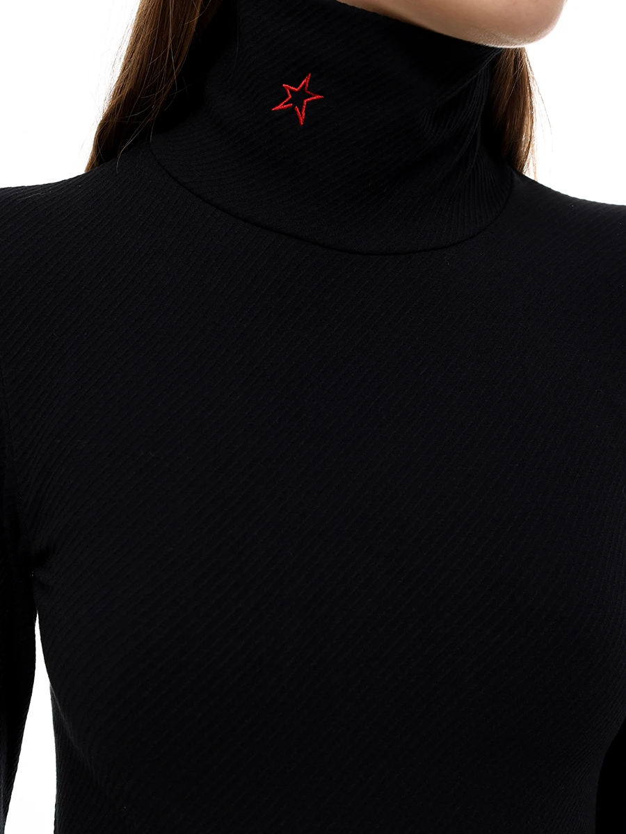 Водолазка из модала PERFECT MOMENT W30011211703/ black black Черный  Фото 5