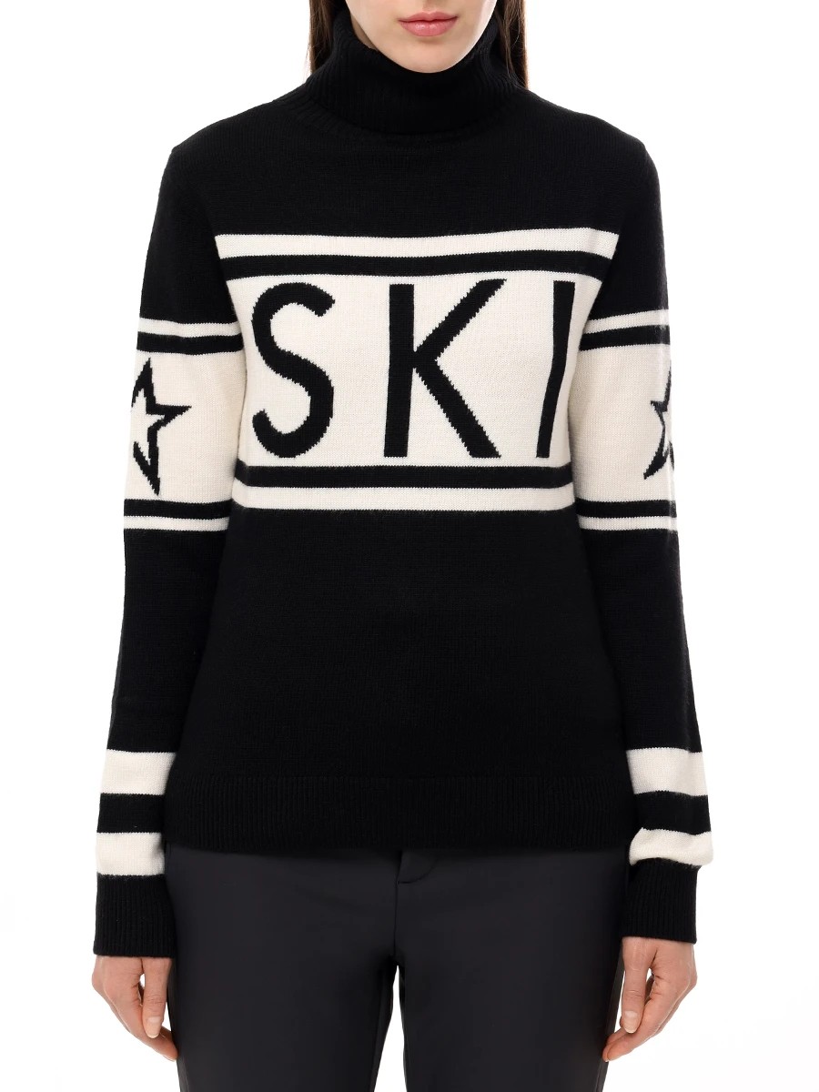 Свитер шерстяной PERFECT MOMENT W30000751703/black Белый  Фото 4