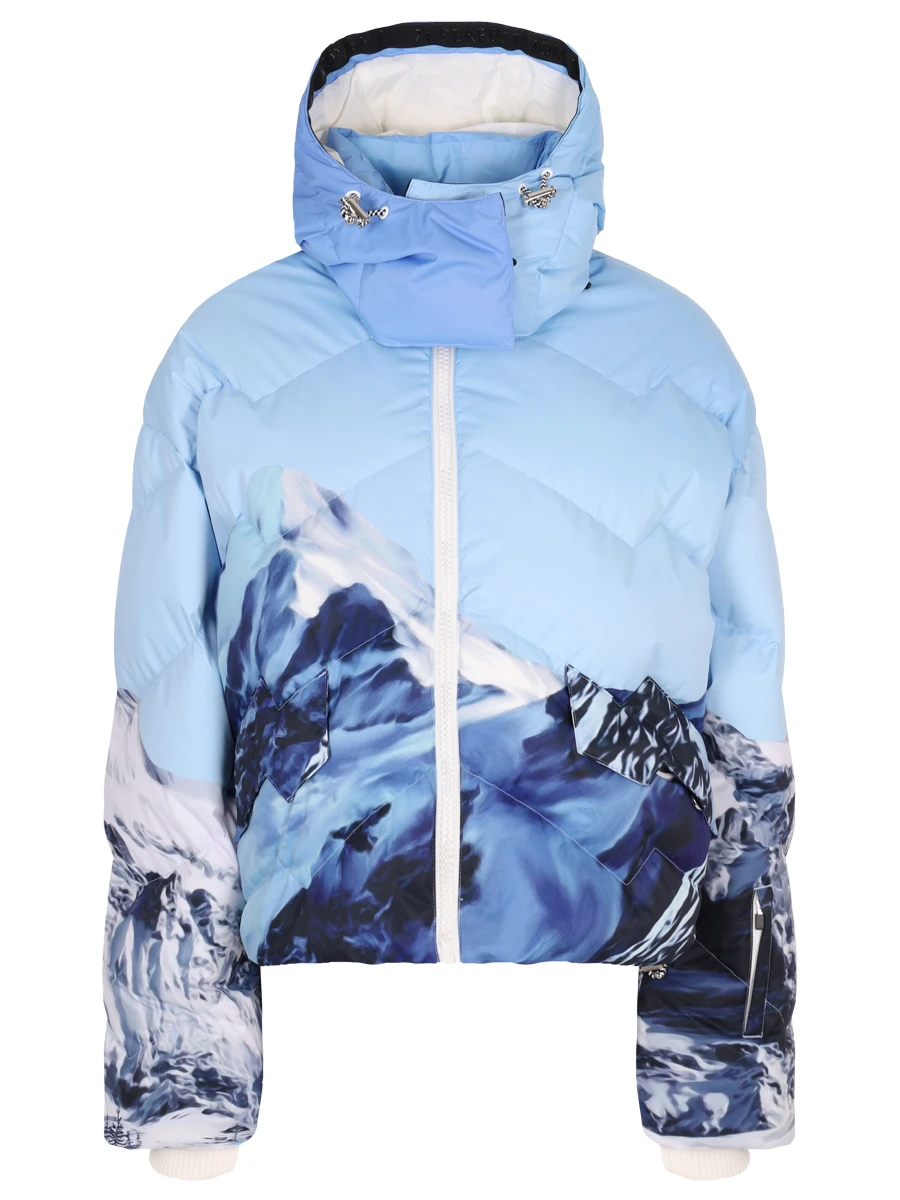 

Пуховик стеганый, Мультиколор, W30010522207/ski lift print