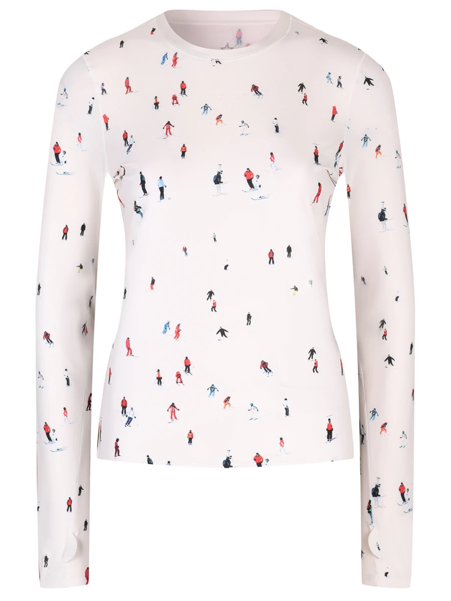 Лонгслив с принтом PERFECT MOMENT W30011181981/dede Белый 