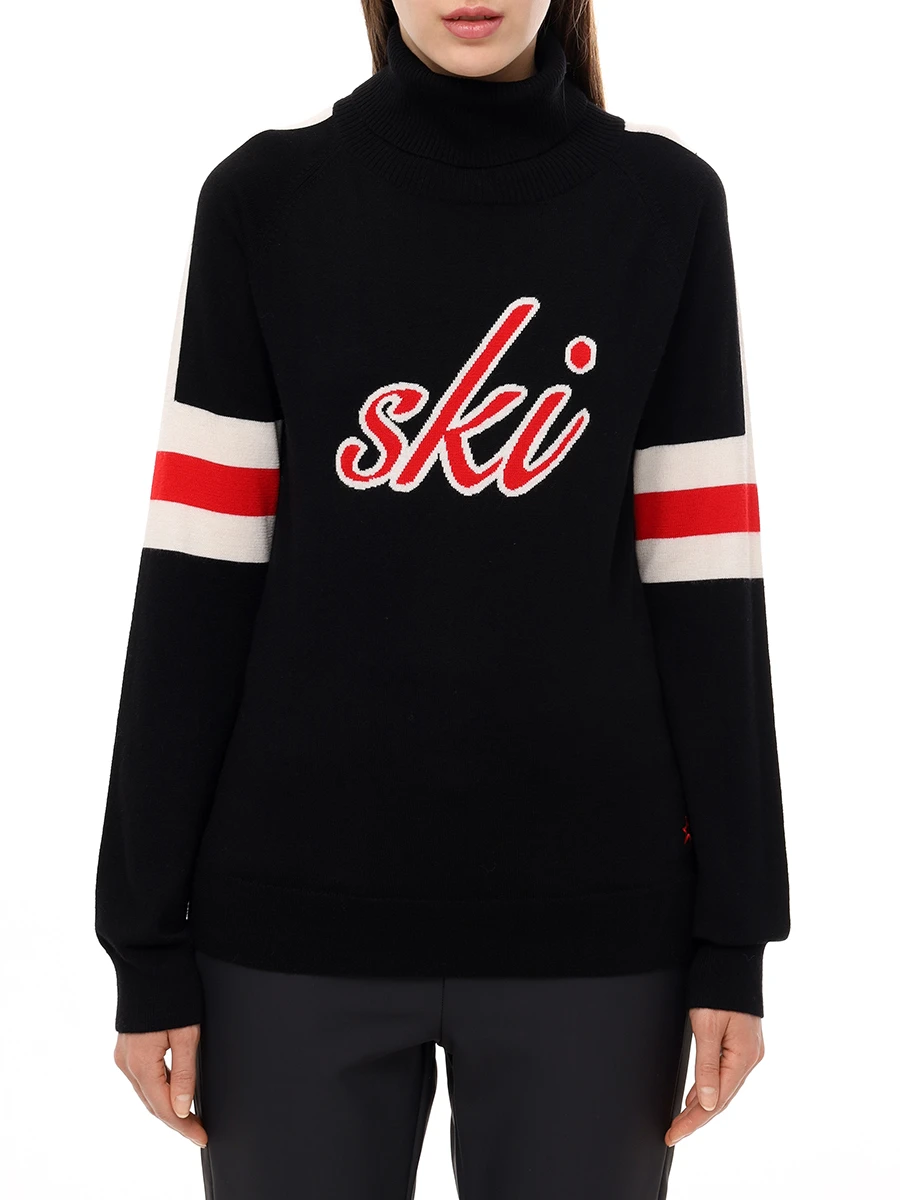 Свитер шерстяной PERFECT MOMENT W30009481703/black Черный  Фото 4