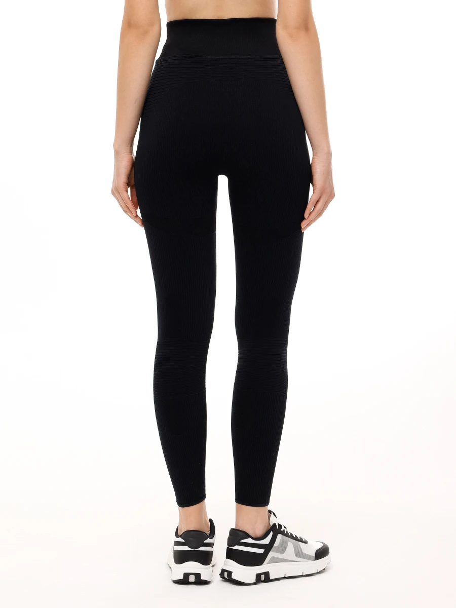 Леггинсы однотонные PERFECT MOMENT W30011171703/black black Черный  Фото 3