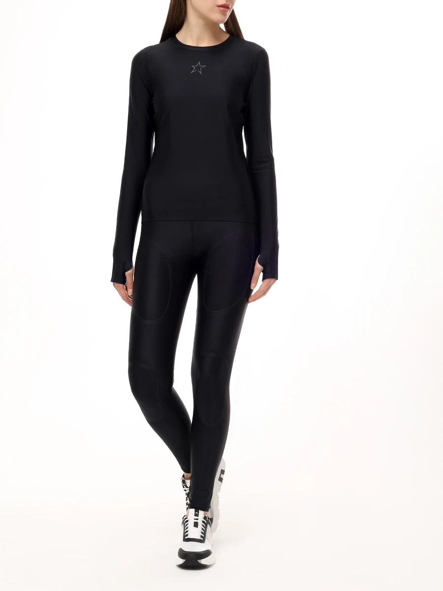 

Леггинсы однотонные, Черный, W30011191703/black