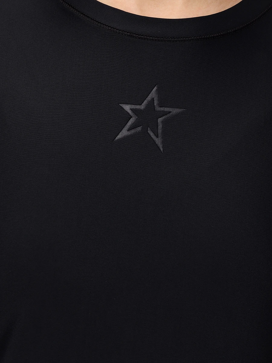 Лонгслив однотонный PERFECT MOMENT W30011181703/ black Черный  Фото 5