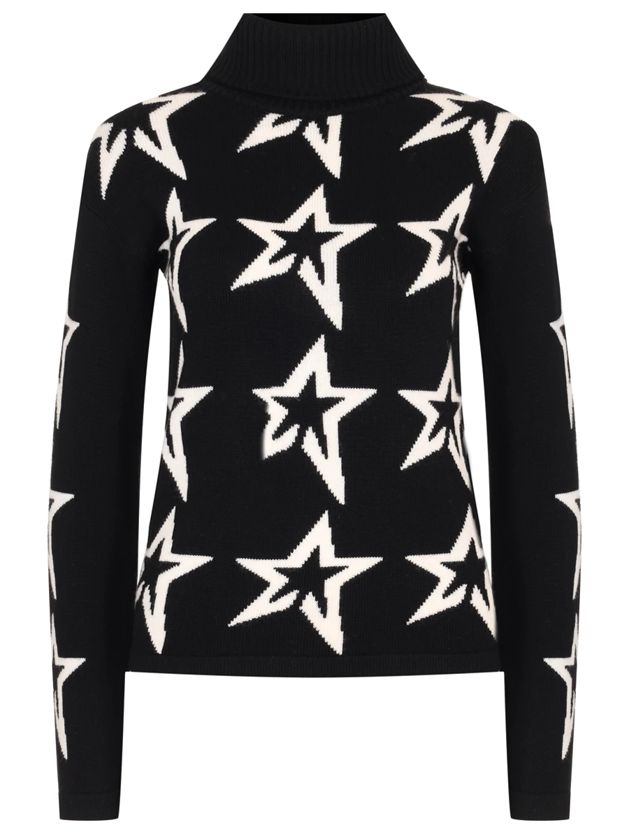 Свитер шерстяной PERFECT MOMENT W30000901765/black Принт 