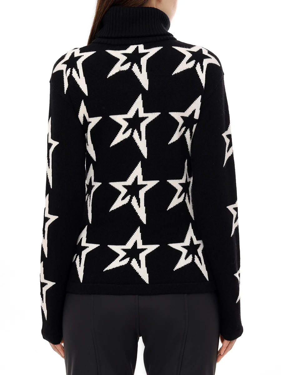 Свитер шерстяной PERFECT MOMENT W30000901765/black Принт  Фото 3