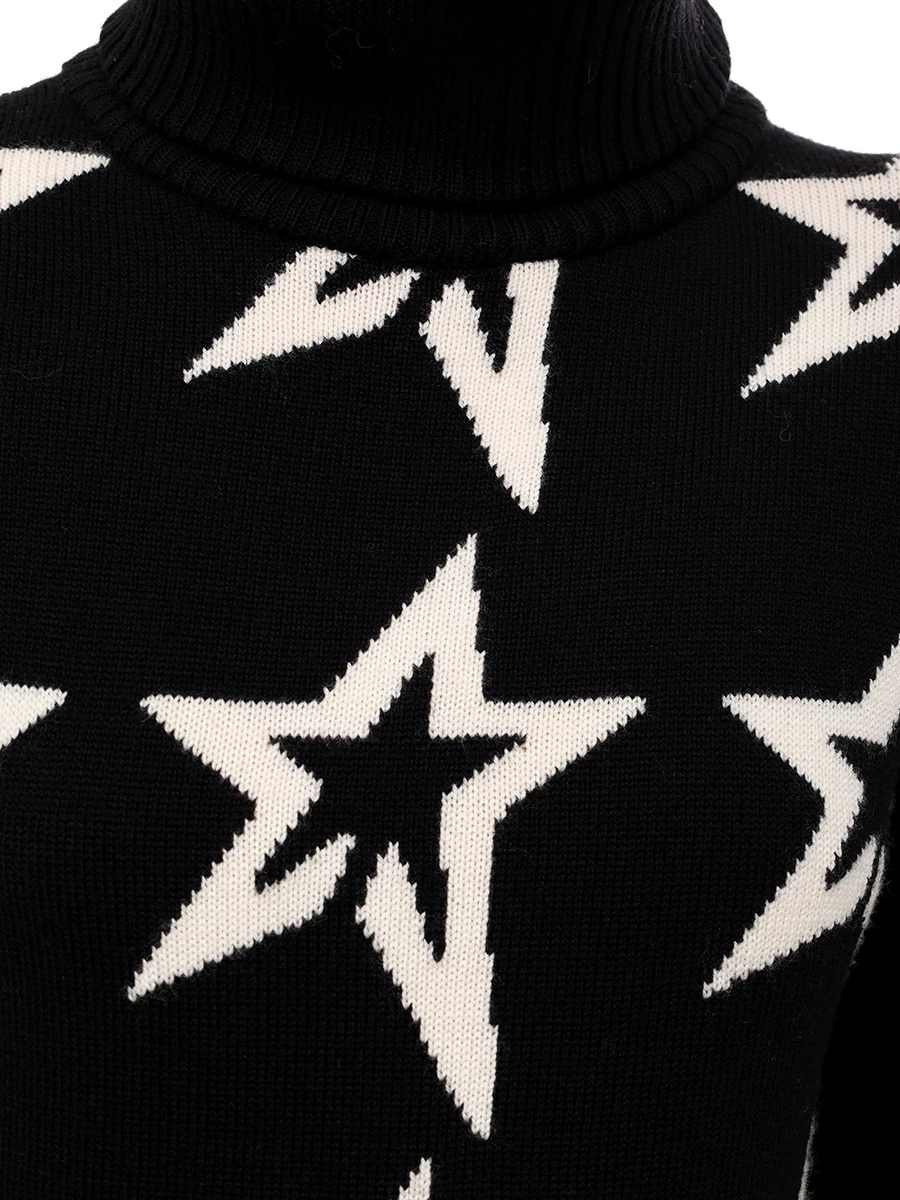 Свитер шерстяной PERFECT MOMENT W30000901765/black Принт  Фото 5