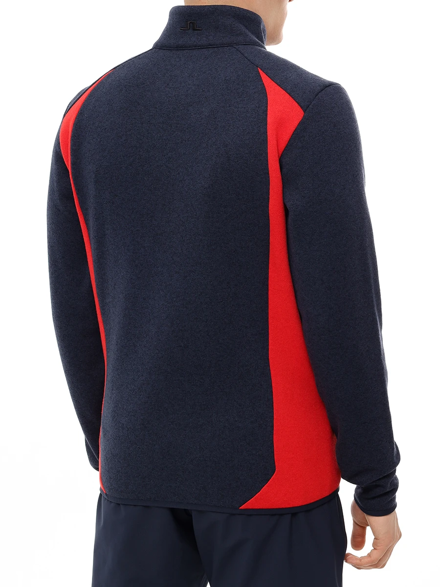 Олимпийка с логотипом J.LINDEBERG SMJS10887/6855 Синий  Фото 3