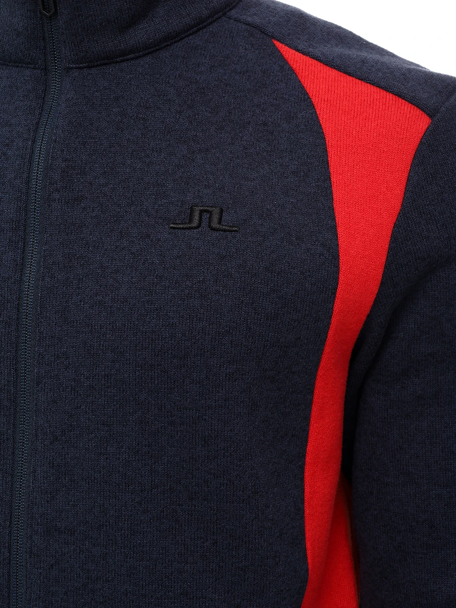 Олимпийка с логотипом J.LINDEBERG SMJS10887/6855 Синий  Фото 5