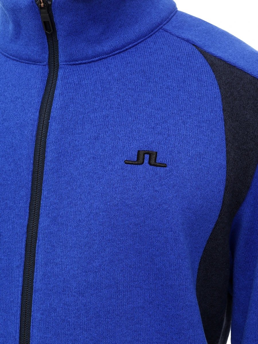 Олимпийка с логотипом J.LINDEBERG SMJS10887/0516 Синий  Фото 5