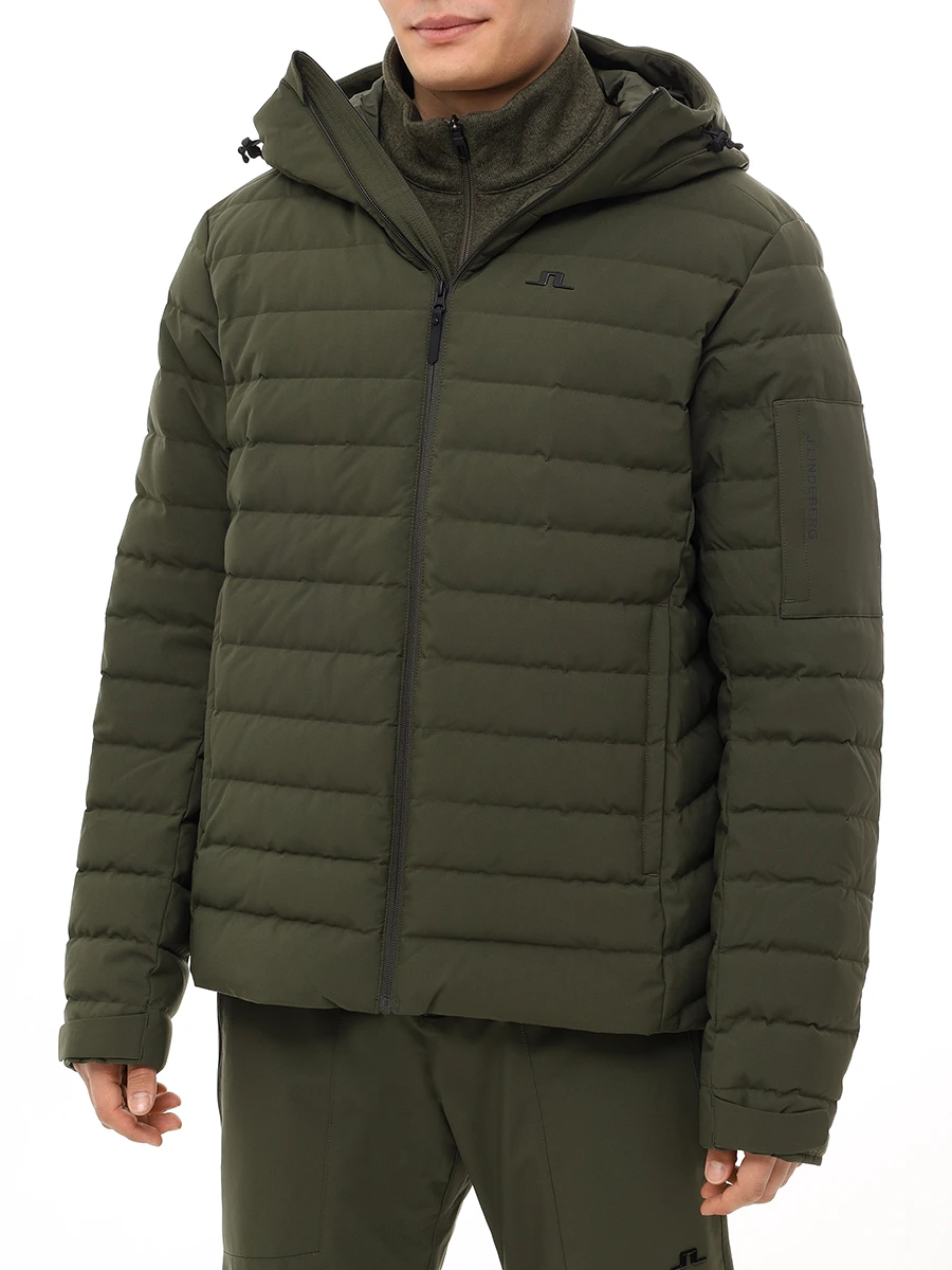 Пуховик стеганый J.LINDEBERG SMOW10816/M354 Хаки  Фото 4