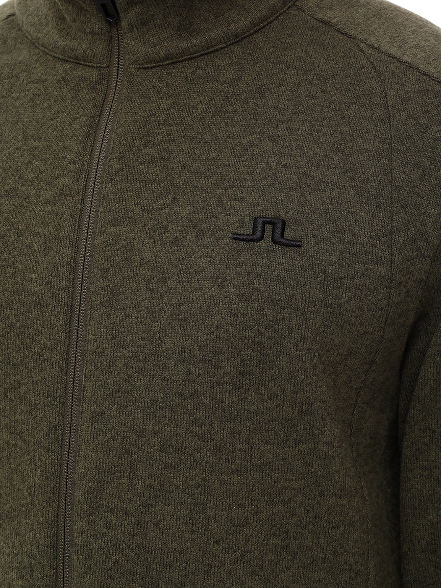 Олимпийка с логотипом J.LINDEBERG SMJS10887/M354 Хаки  Фото 5