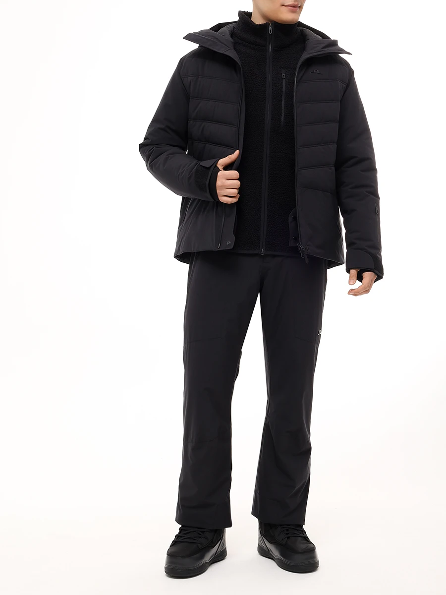 Олимпийка однотонная J.LINDEBERG SMJS09763/9999 Черный  Фото 2