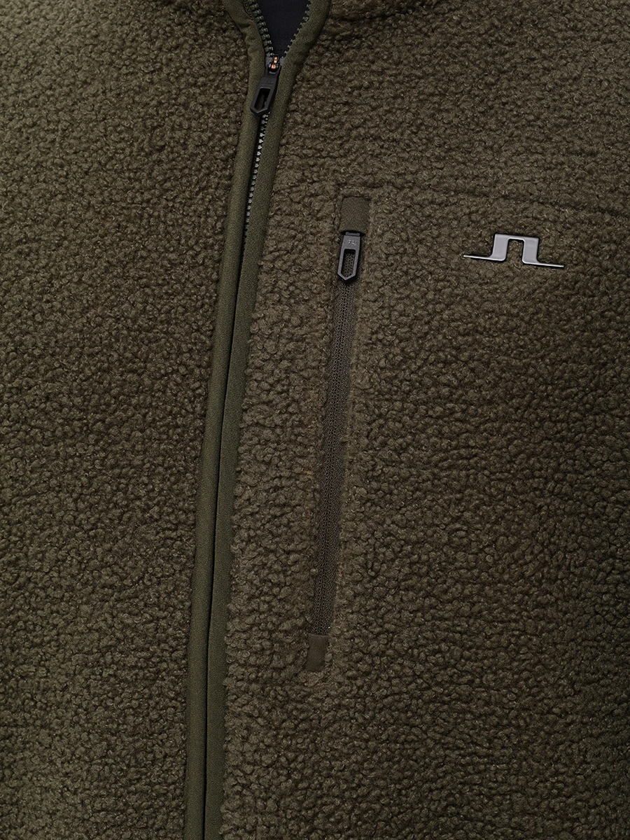 Олимпийка однотонная J.LINDEBERG SMJS09763/M354 Зеленый  Фото 6