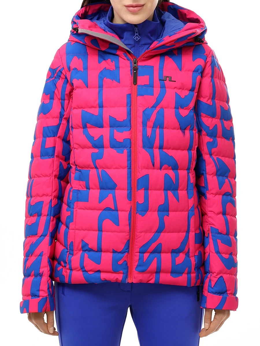 Пуховик стеганый J.LINDEBERG SWOW11095/S205 Розовый  Фото 4