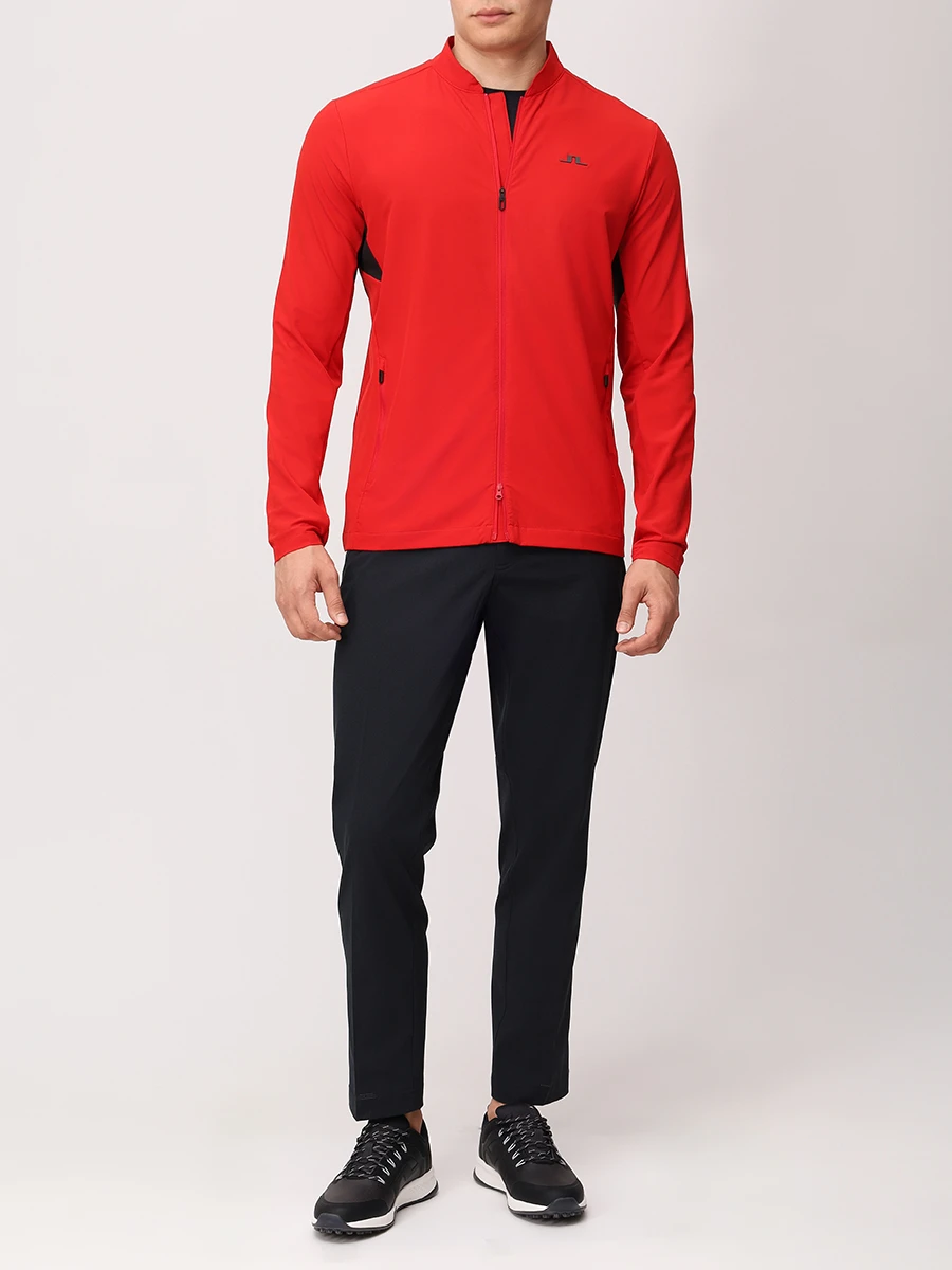 Олимпийка однотонная J.LINDEBERG GMOW10920/G131 Красный  Фото 2