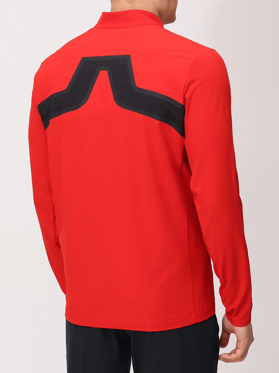 Олимпийка однотонная J.LINDEBERG GMOW10920/G131 Красный  Фото 3