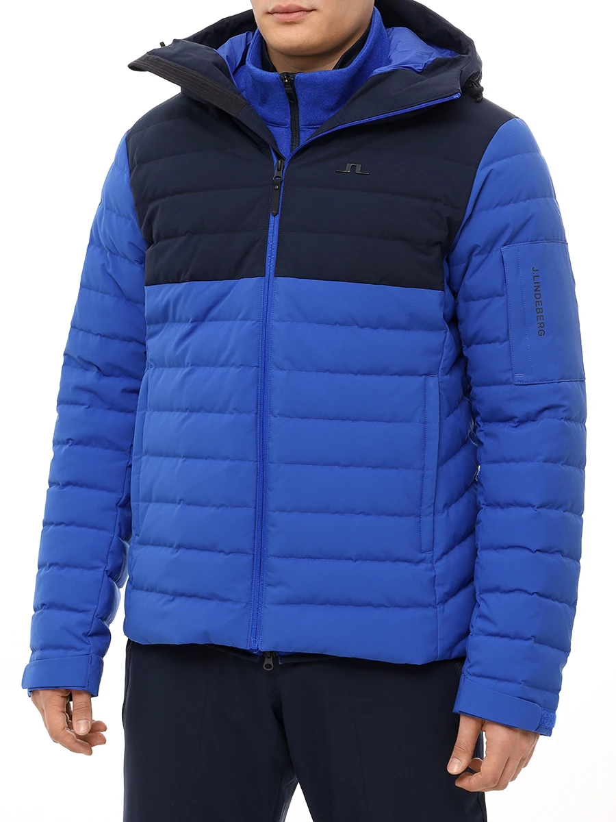 Пуховик стеганый J.LINDEBERG SMOW11753/0516 Голубой  Фото 4