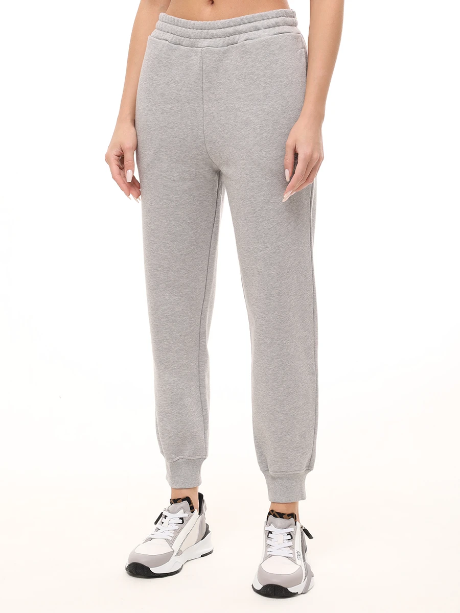 Джоггеры хлопковые FENDI FR6598 AT1O F1QBH Серый  Фото 4