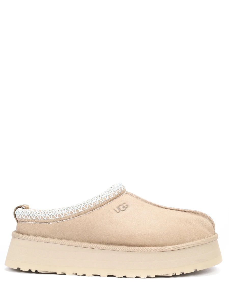 Сабо замшевые на меху UGG 1122553-SAN SAND Бежевый 