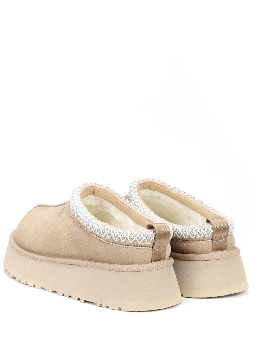 Сабо замшевые на меху UGG 1122553-SAN SAND Бежевый  Фото 4