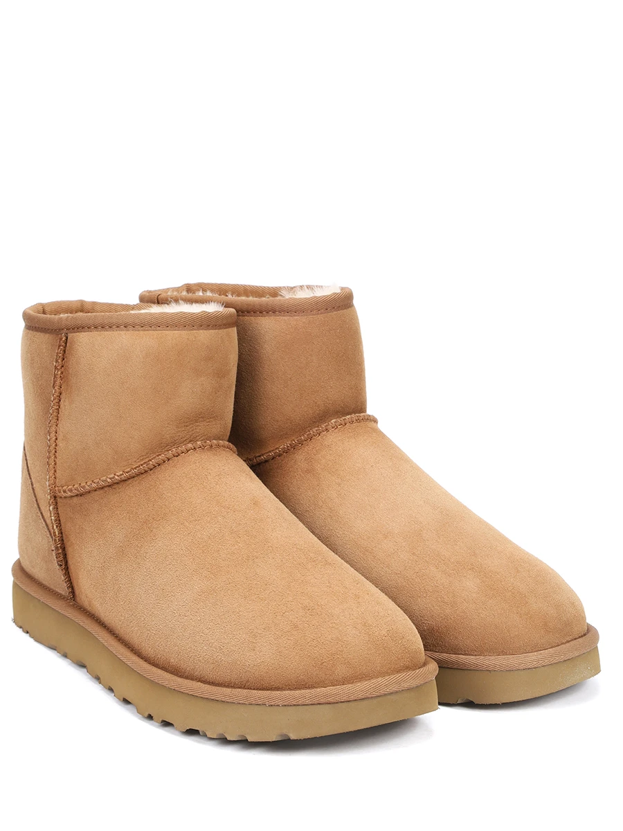 Угги замшевые на меху UGG 1016222-CHE CHESTNUT Коричневый  Фото 2
