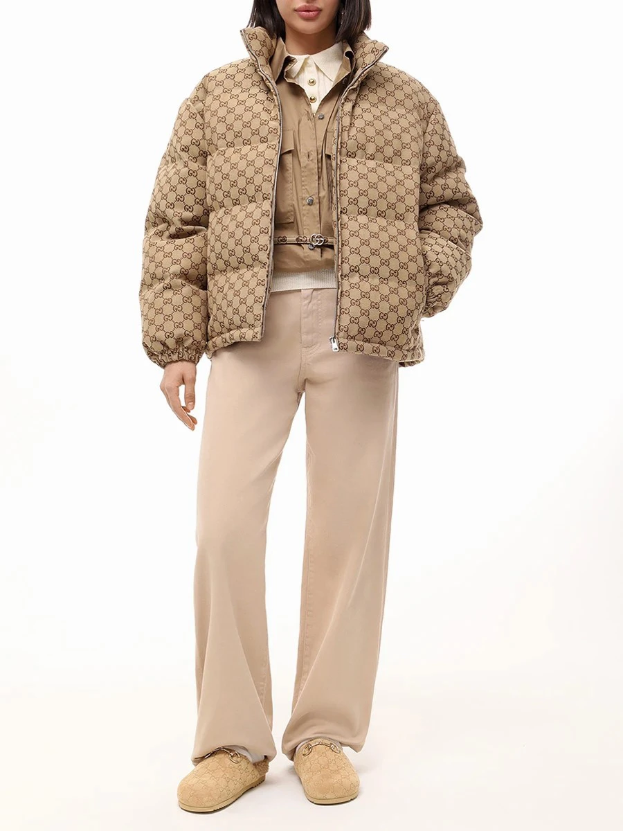 Пуховик стеганый GUCCI 797451Z9ABA 2184 Принт  Фото 2