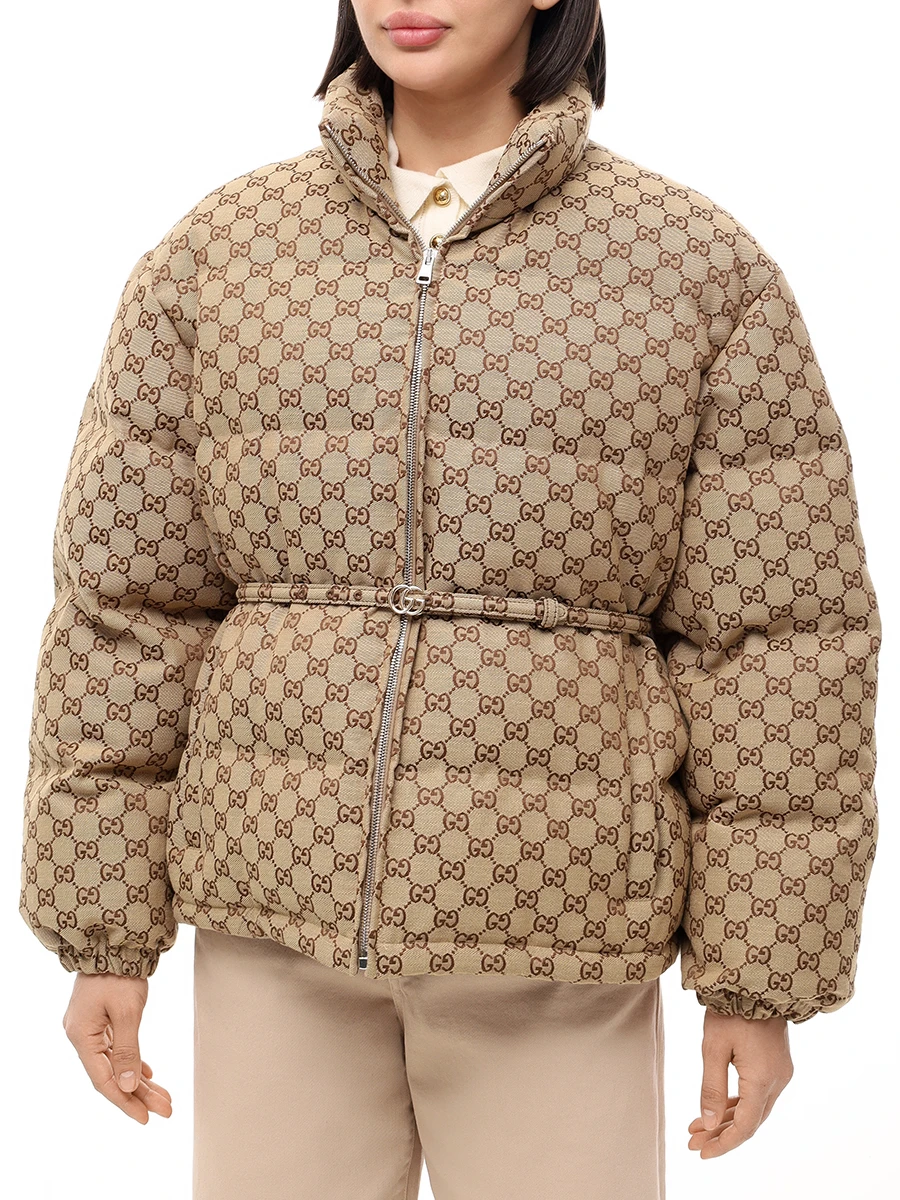 Пуховик стеганый GUCCI 797451Z9ABA 2184 Принт  Фото 4