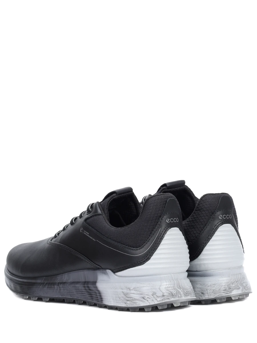 Кроссовки кожаные ECCO M GOLF S-THREE ECCO 102944 55433 Черный  Фото 4