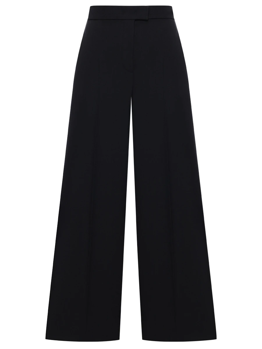 Брюки-палаццо шерстяные FENDI FR6606 AJYF F0GME Черный 