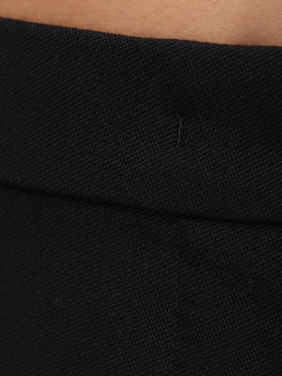 Брюки-палаццо шерстяные FENDI FR6606 AJYF F0GME Черный  Фото 6